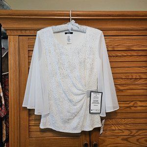 Dressy  Knit Woven Top